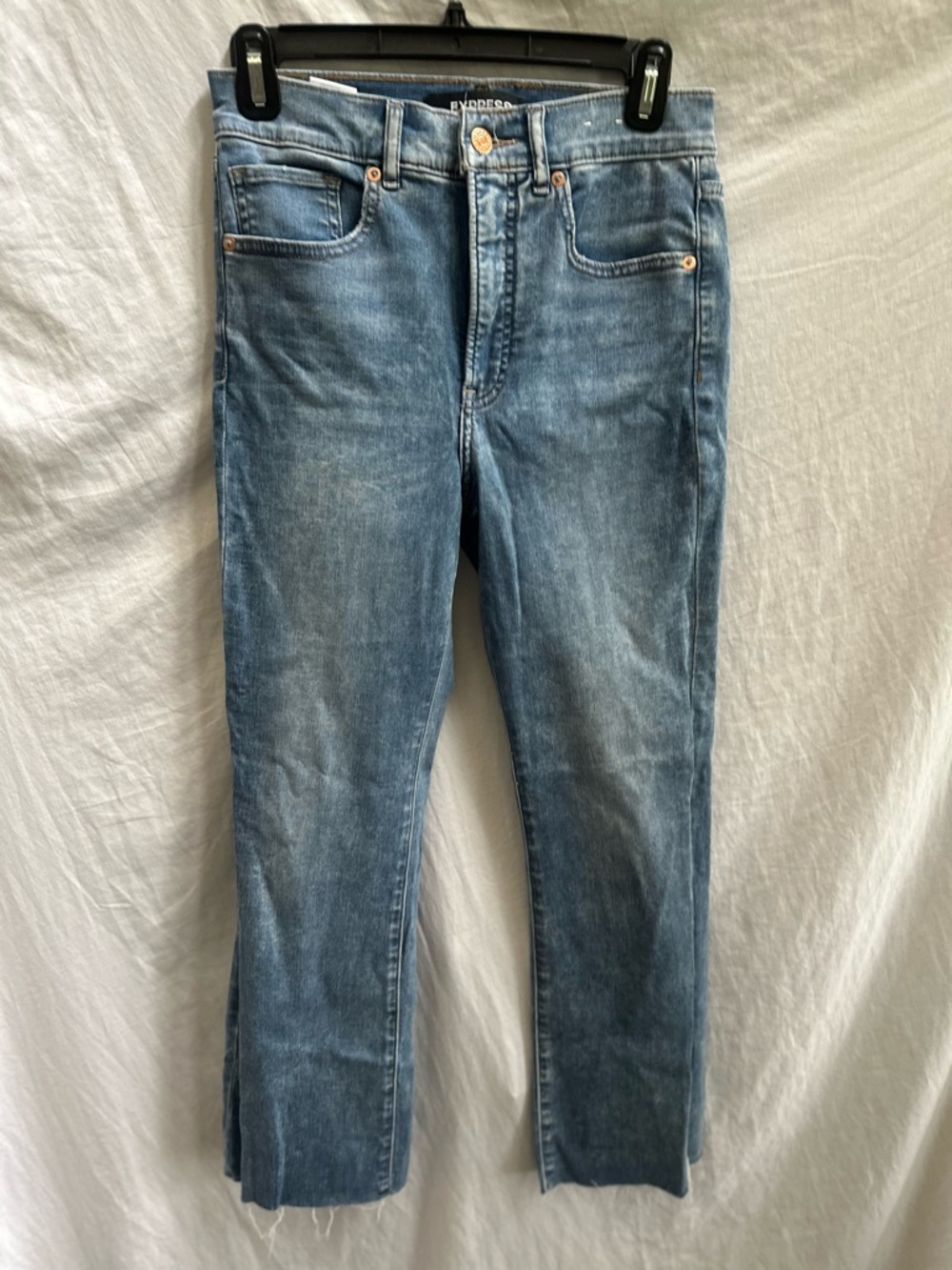 Express Stretch+ Cropped Flare 
High Rise Jeans